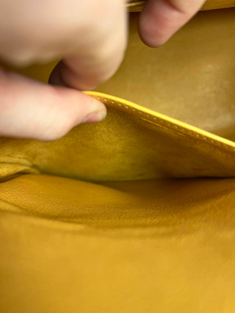 Hermes Kelly 35 Ambre Togo Gold 1997 Handbag