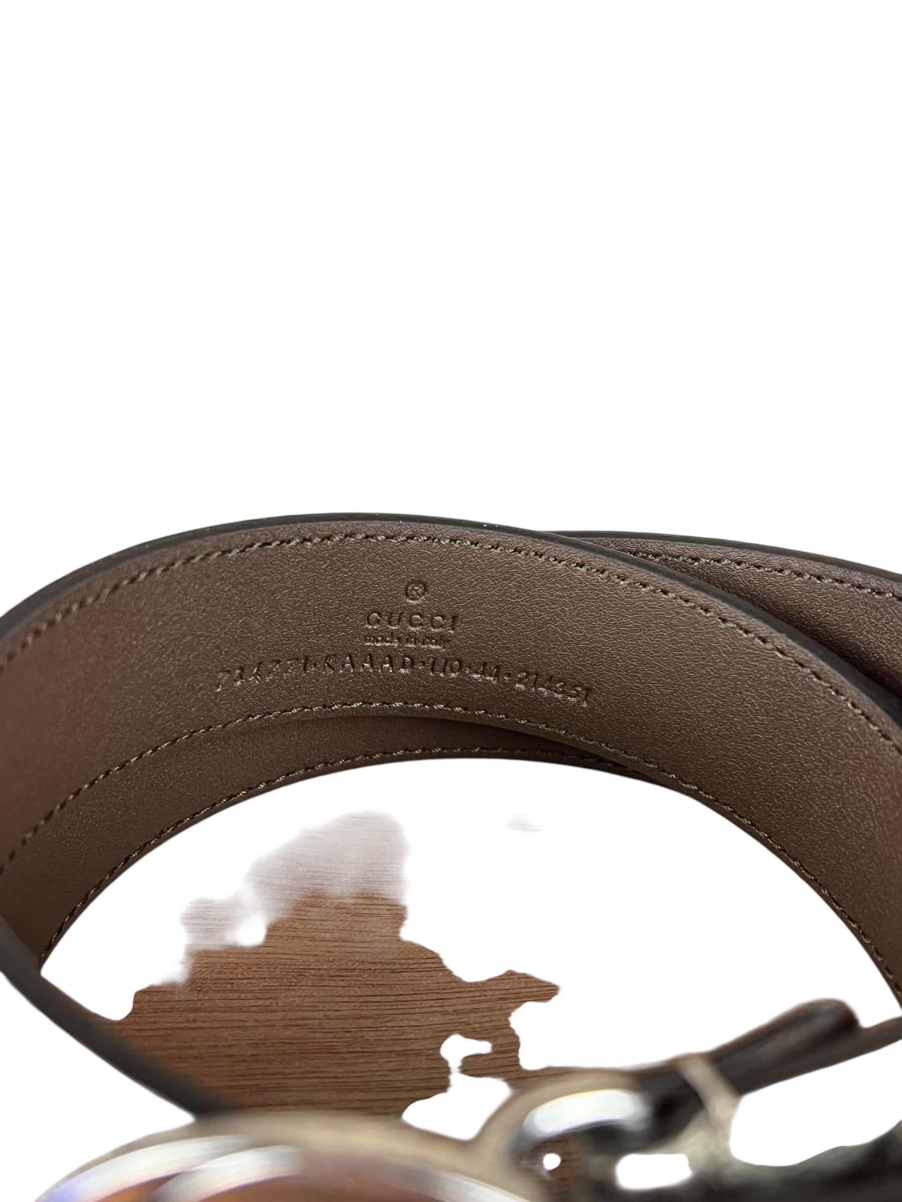 Gucci Coated Canvas Monogram GG Belt