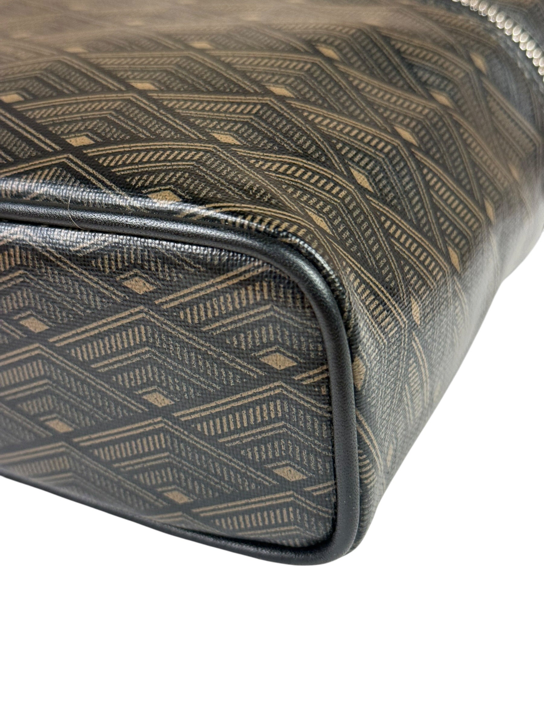 Metier Brown Leather Long Haul Toiletry Bag
