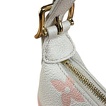Louis Vuitton White Leather Monogram Moon Empreinte Pochette