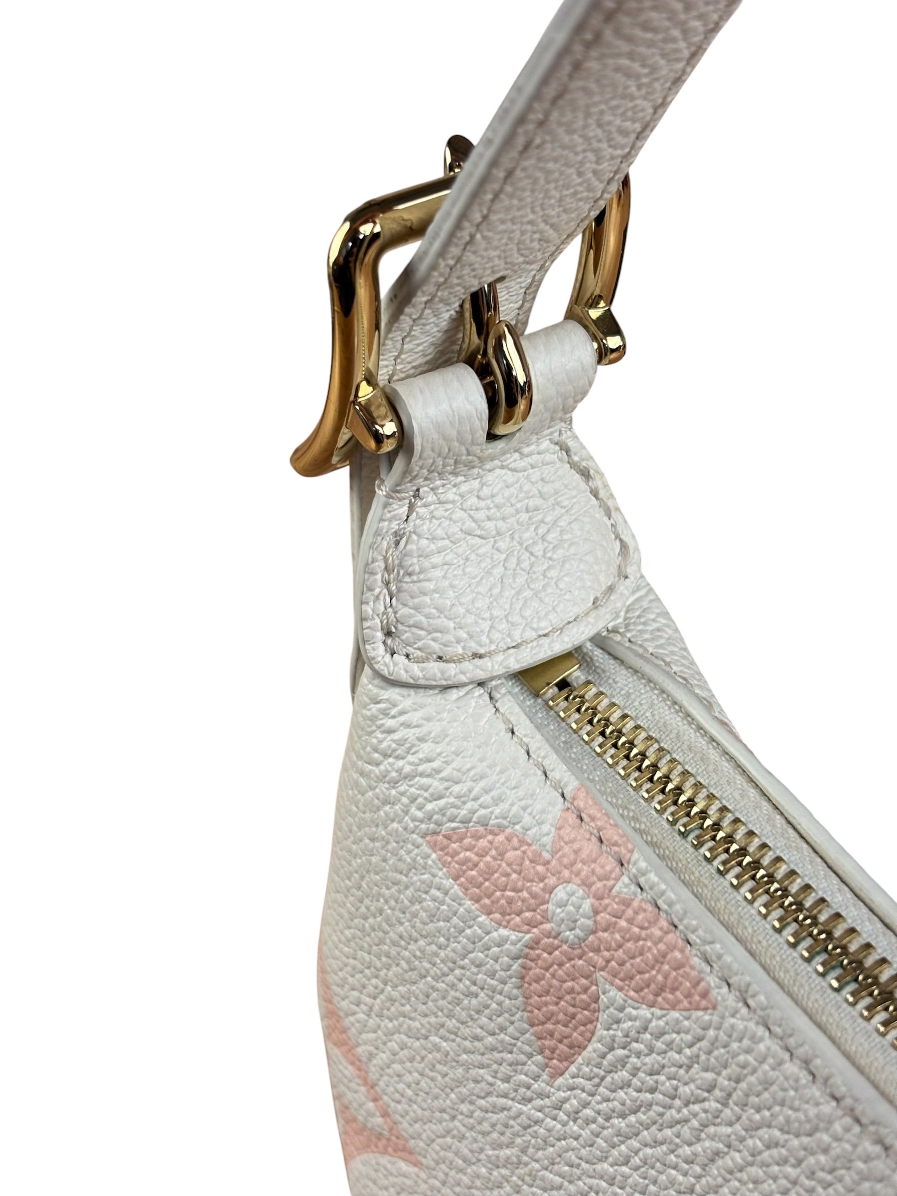 Louis Vuitton White Leather Monogram Moon Empreinte Pochette