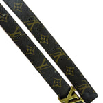 Louis Vuitton Peach/Monogram LV Initiales 30MM Reversible Belt