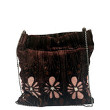 Miu Miu Multicolor Velvet/Leather Trim  Chain Crossbody Bag