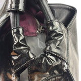 Loewe Black Patent Leather Anagram Glitter Nappa Aire Handbag