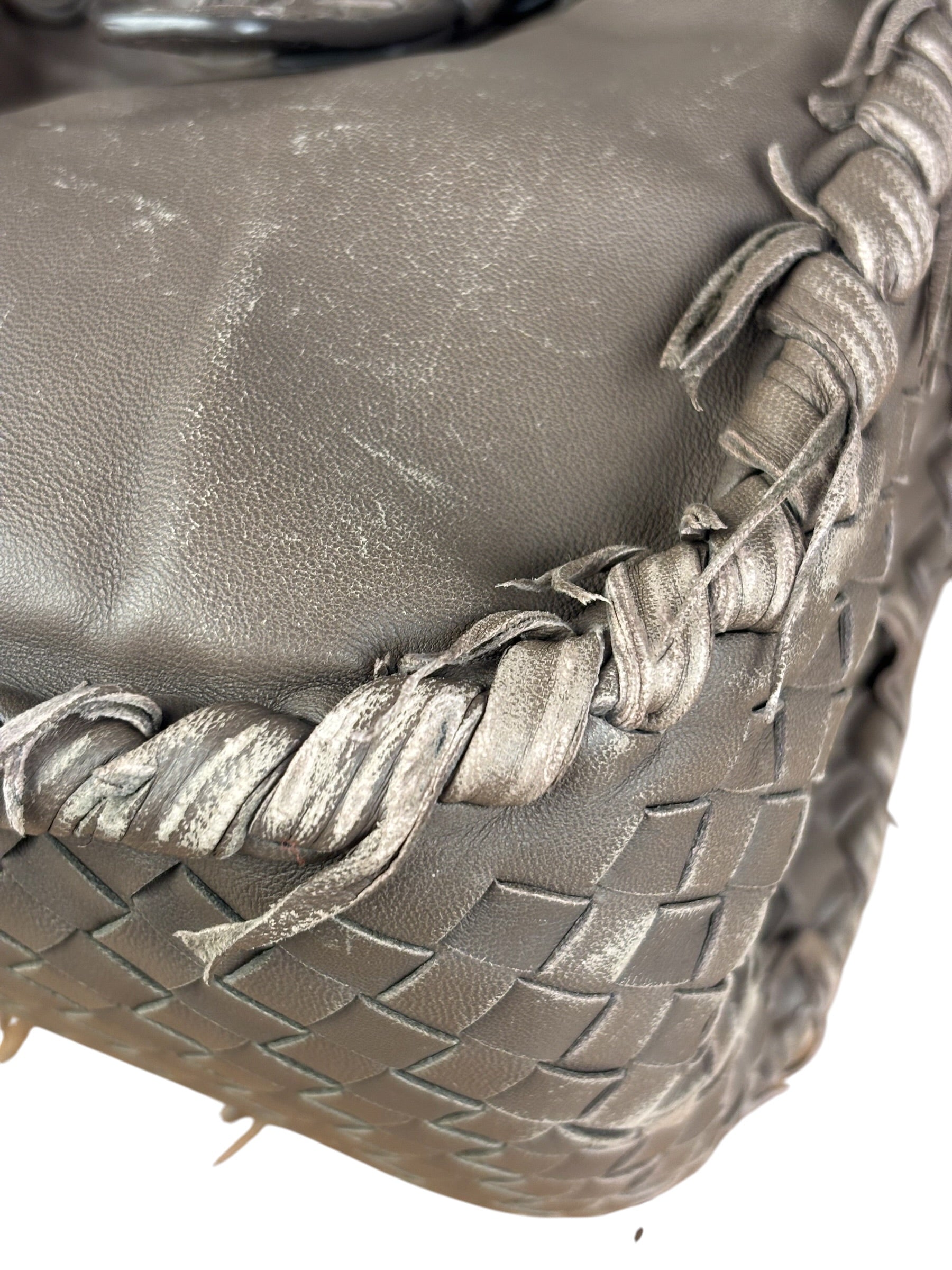Bottega Veneta Intrecciato Leather Fringe Handbag