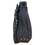 Burberry Vintage Black Canvas Crossbody Bag