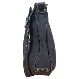 Burberry Vintage Black Canvas Crossbody Bag