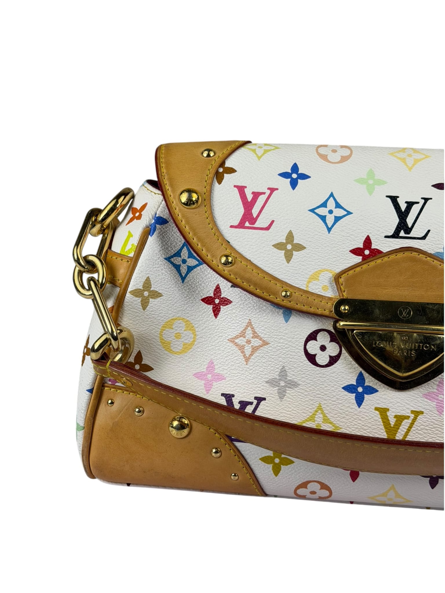 Louis Vuitton x Takashi Murakami Multicolore Monogram Beverly PM