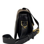 Celine Vintage Black Leather Shoulder Bag