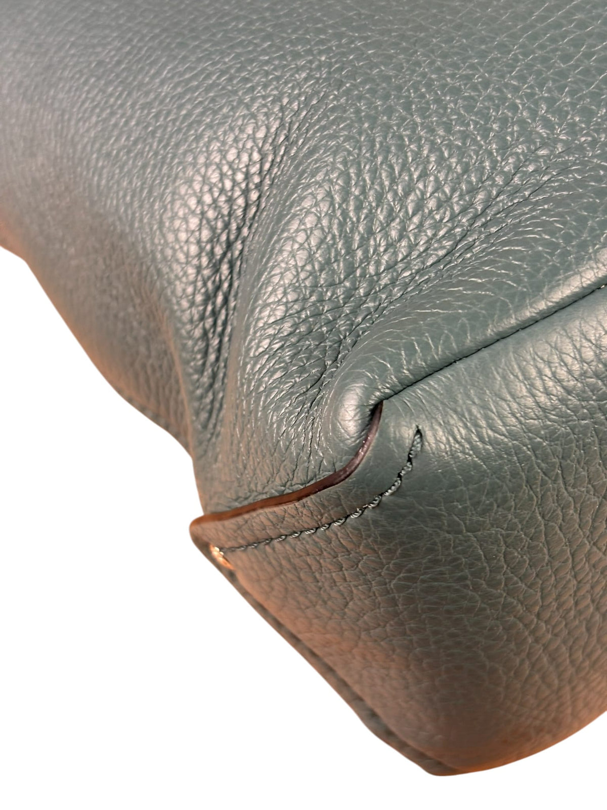 Coach Green Pebbled Leather Rogue Shoulder Bag