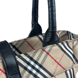 Burberry Vintage Blue Label Nova Check Multi-Pocket Nylon Tote Bag