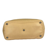 Chanel Beige Quilted Lambskin Linge Cambon Tote2005