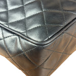 Chanel Vintage Black Quilted Leather Camera Crossbody Bag 1992