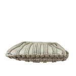 Bottega Veneta Ivory Leather Mini Cervo Braided Hobo Bag