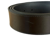 Gucci Gold GG Black Leather Belt