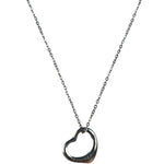 Tiffany & Co. Vintage Silver Open Heart Necklace