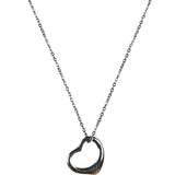 Tiffany & Co. Vintage Silver Open Heart Necklace