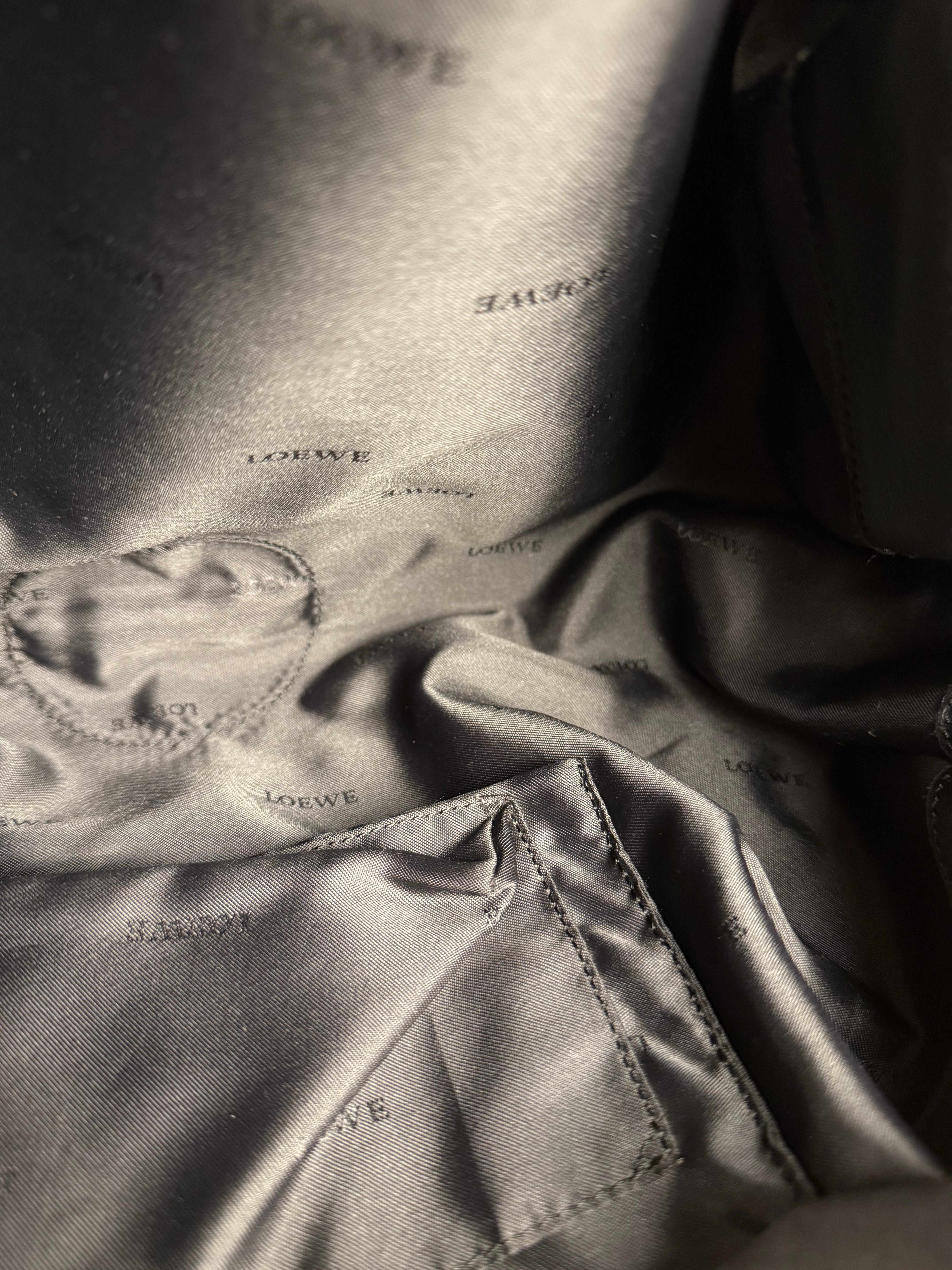 Loewe Black Leather Small Nappa Aire Handbag