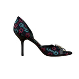 Gucci Vintage Horsebit Open Toe Pumps