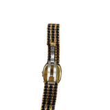 Christian Dior White Dial Black & Gold Bar Link Band