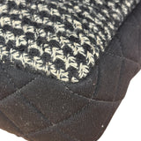 Chanel Black CC Quilted Jersey and Tweed Chain Flap Bag 2014