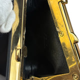 Fendi Black Leather Nano First Charm Shoulder Bag