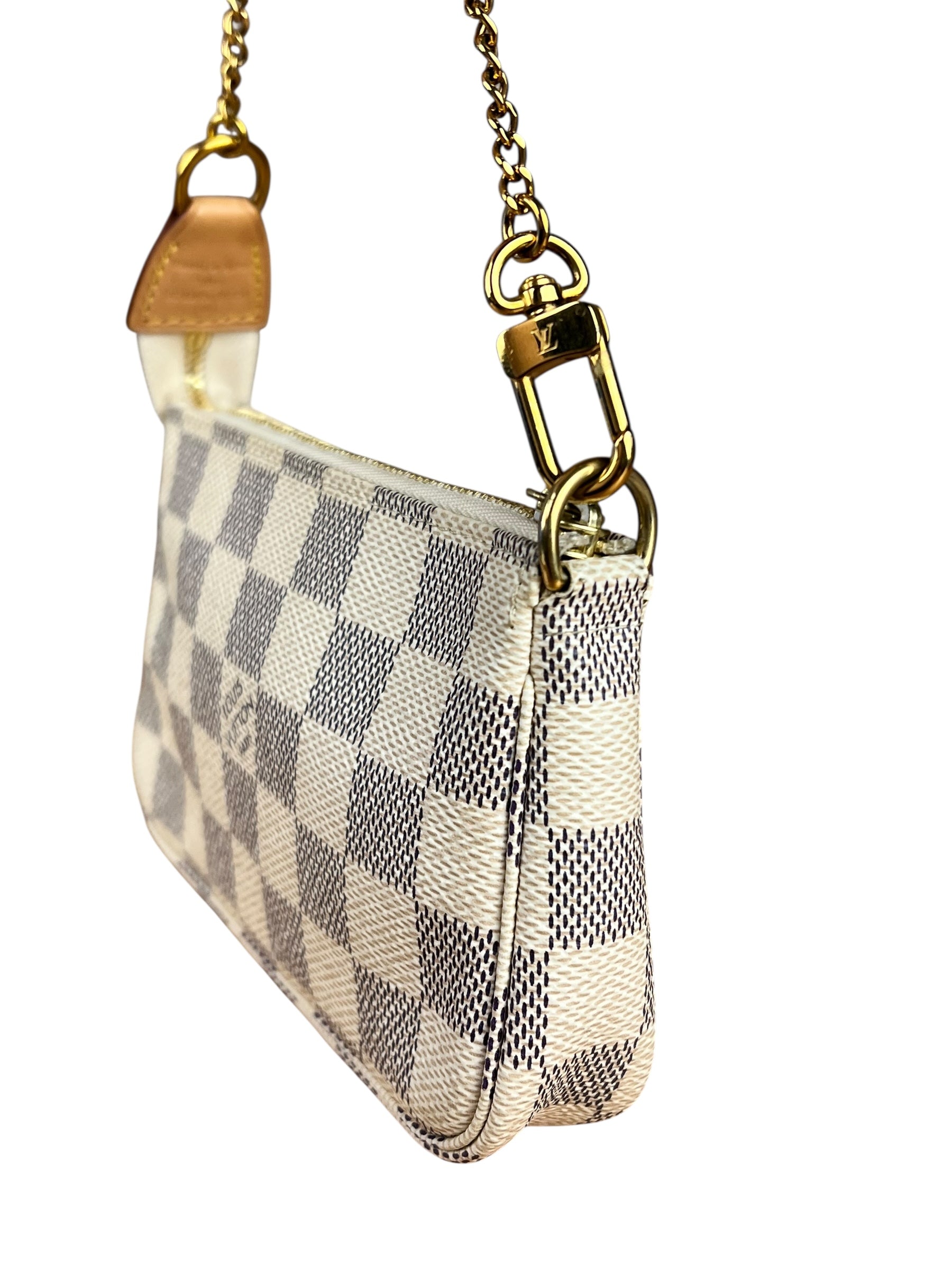 Louis Vuitton Damier Azur Mini Chain Pochette