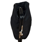 Prada Black Tessuto Nylon Leather Trim Liss-Lock Coin Bag