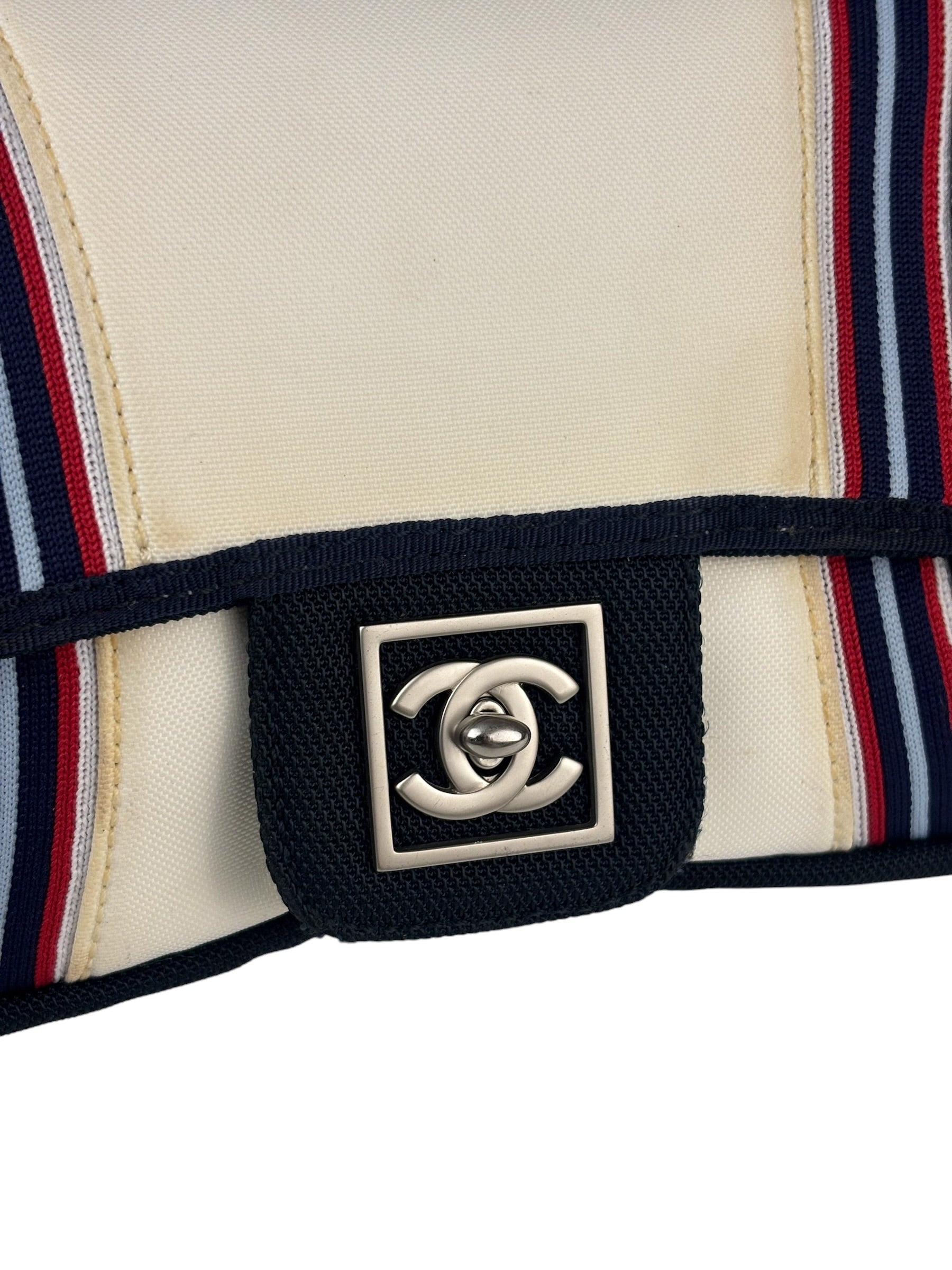 Chanel Navy Cloth Sport Line Shoulder Bag 2005
