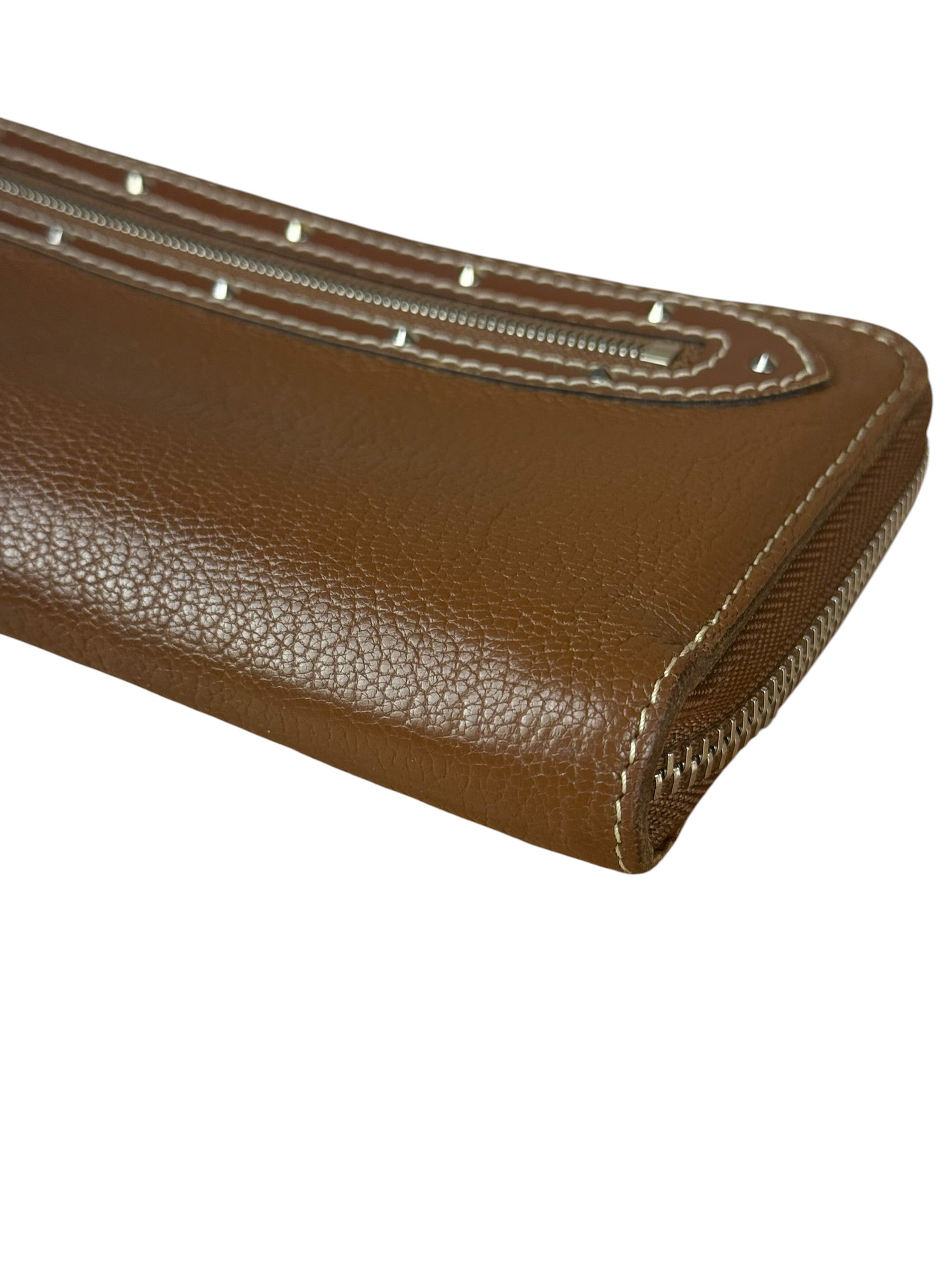 Louis Vuitton Brown Leather Suhali Zippy Wallet