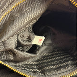 Prada Green/Brown Nylon/Leather Trim Crossbody Bag