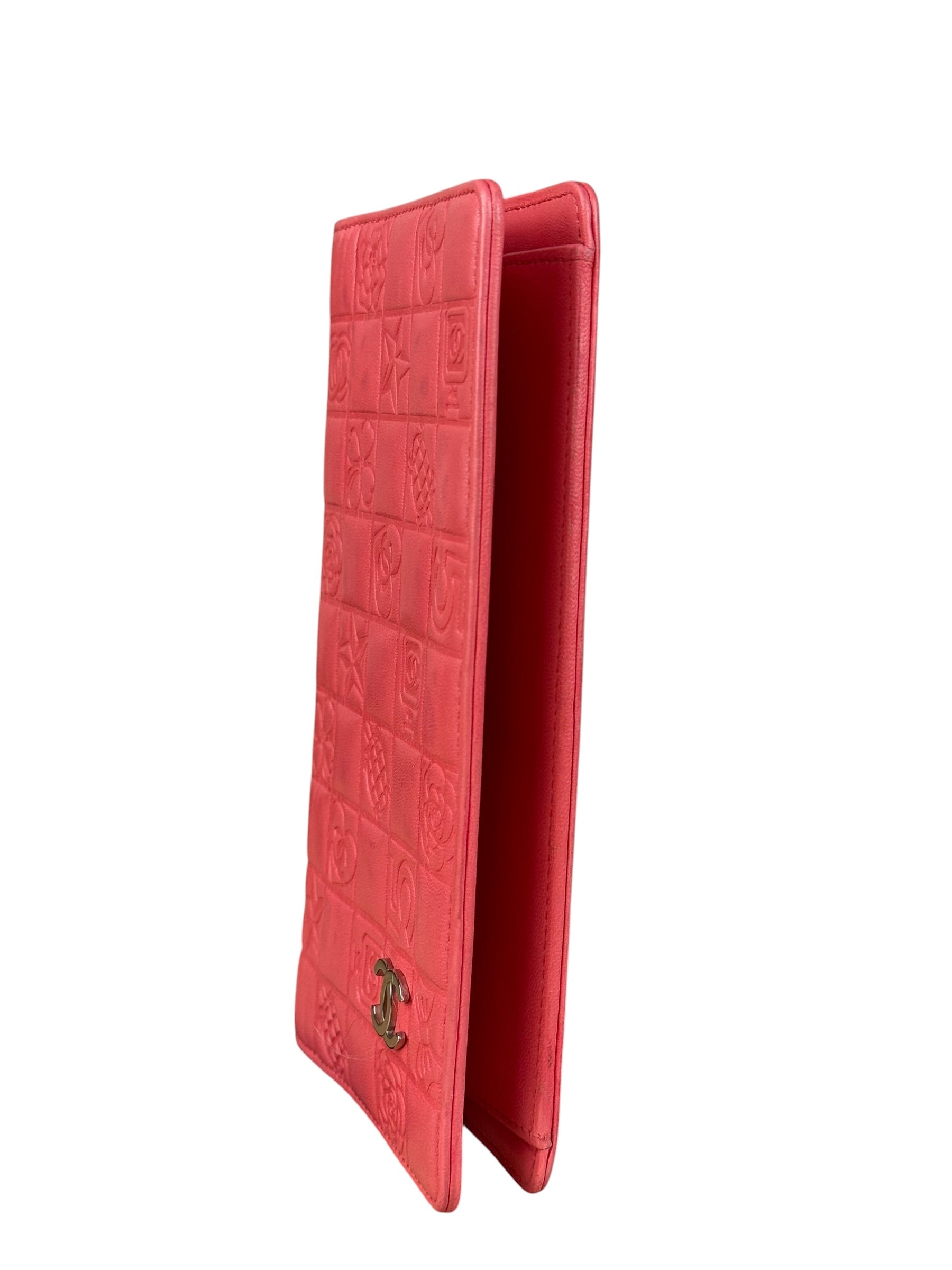Chanel Pink Quilted Leather Lucky Symbols Long Wallet 2004