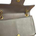 Prada Grey Saffiano Leather Cuir Pattina Crossbody
