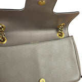 Prada Grey Saffiano Leather Cuir Pattina Crossbody