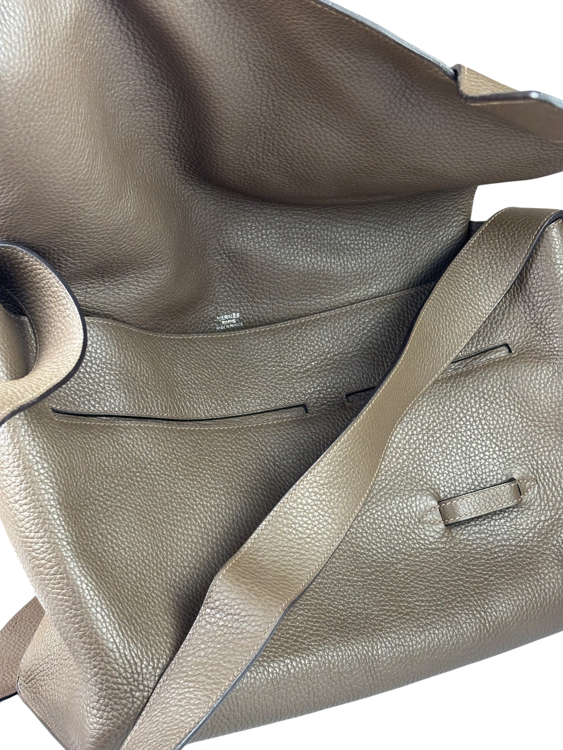 Hermes Brown Leather Sac Alfred Taorillon Clemence 35