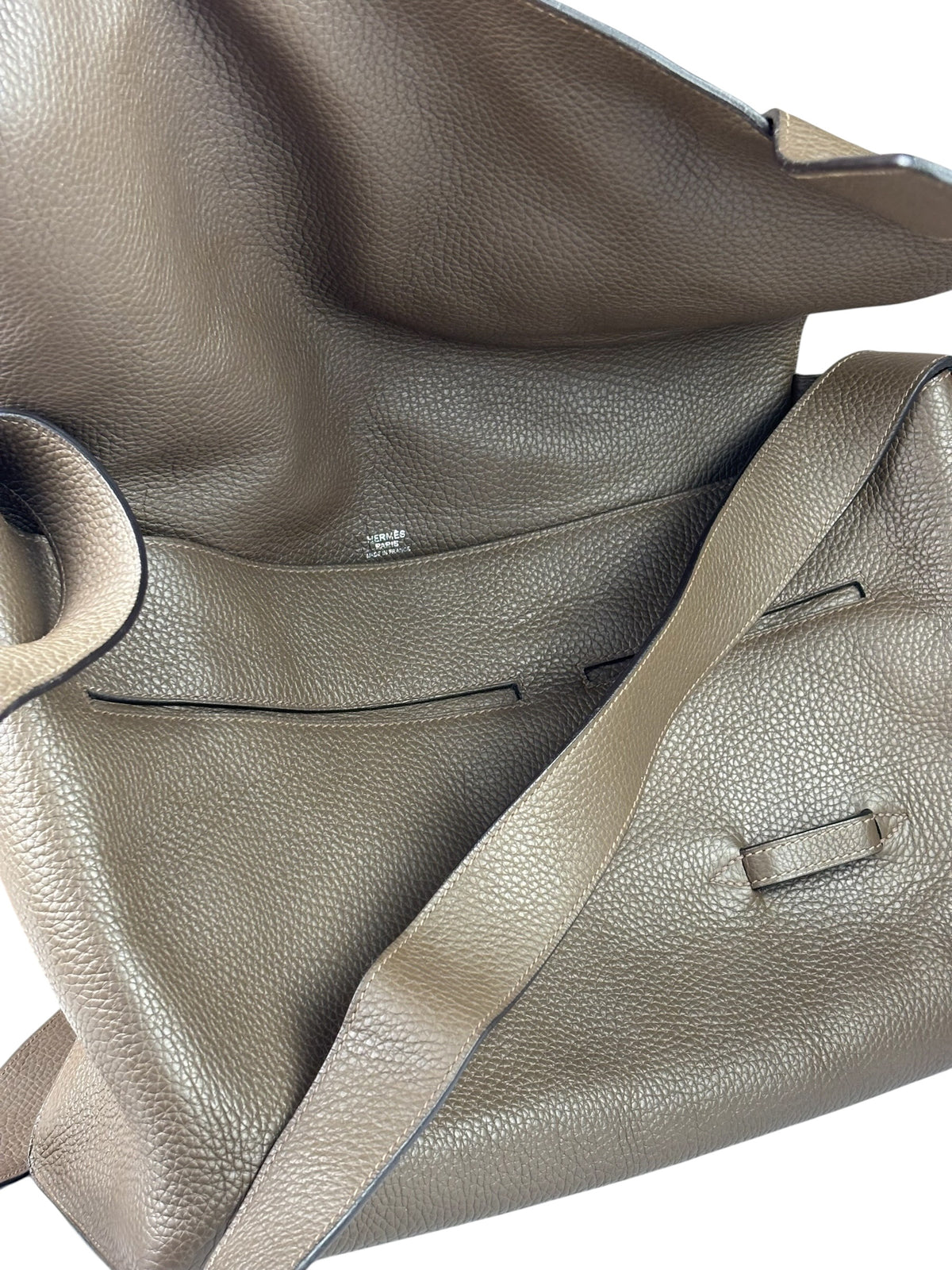 Hermes Brown Leather Sac Alfred Taorillon Clemence 35