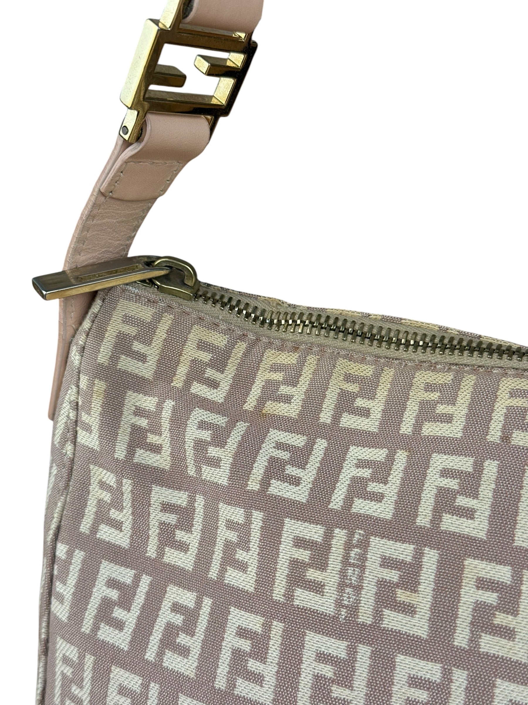 Fendi Vintage FF Beige Pochette