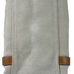 Hermes Beige/Brown Leather Trim Cabalicol Tote