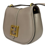 Fendi Dove Gray Leather C'mon Crossbody Bag