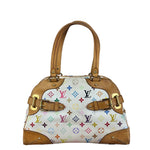 Louis Vuitton White Monogram Murakami Claudia Handbag