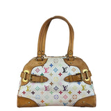 Louis Vuitton White Monogram Murakami Claudia Handbag
