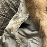 Vintage Light Brown Quilted Mink Fur Coat