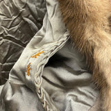 Vintage Light Brown Quilted Mink Fur Coat