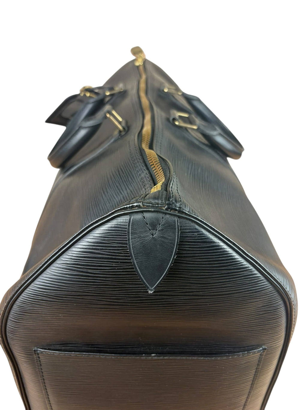Louis Vuitton Black Epi Leather Keepall 50