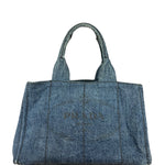 Prada Canapa Denim Tote Bag