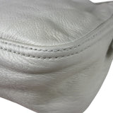 Fendi White Leather Baguette