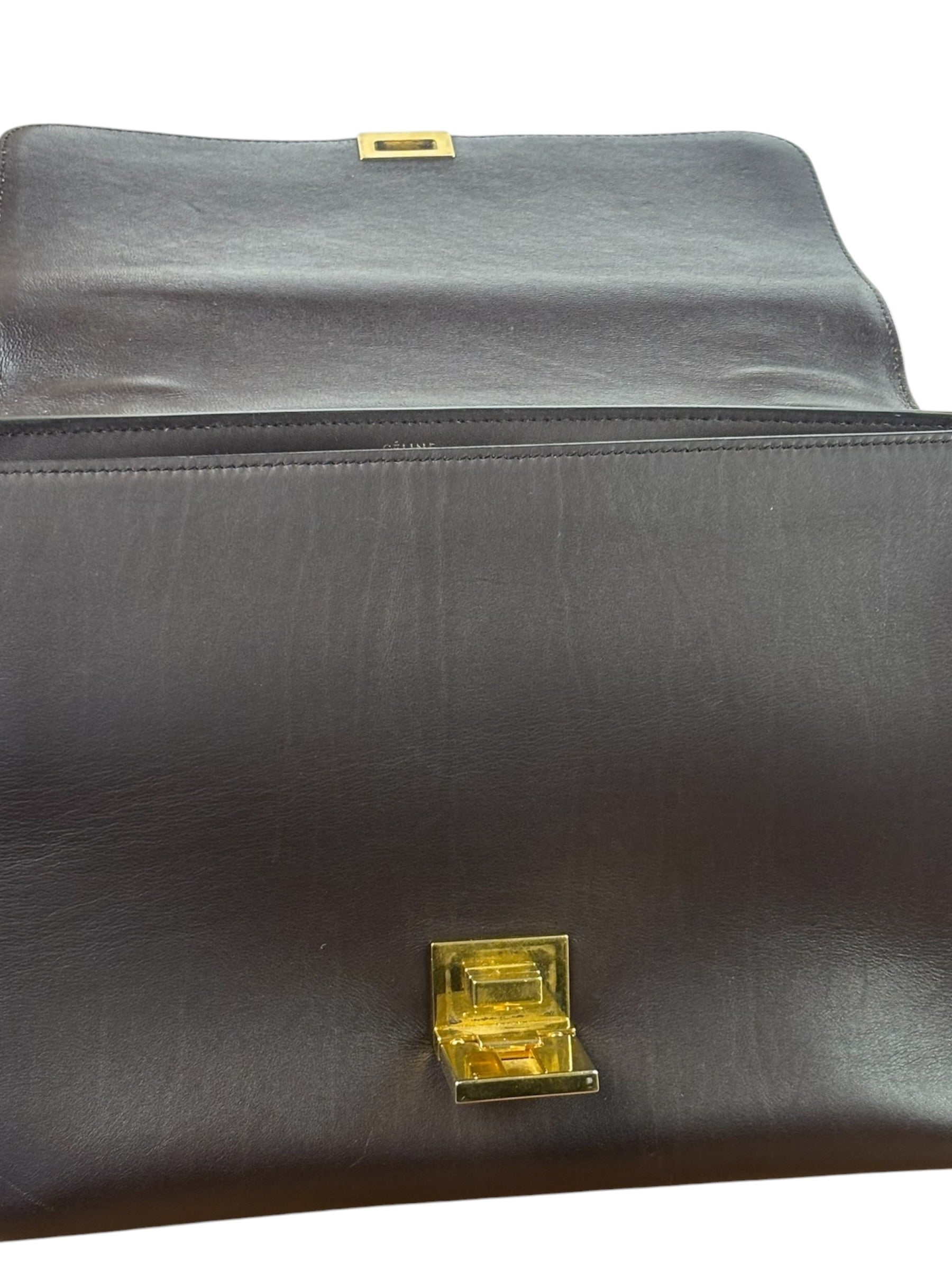 Celine Colorblock Leather/Suede Two-Way Bag