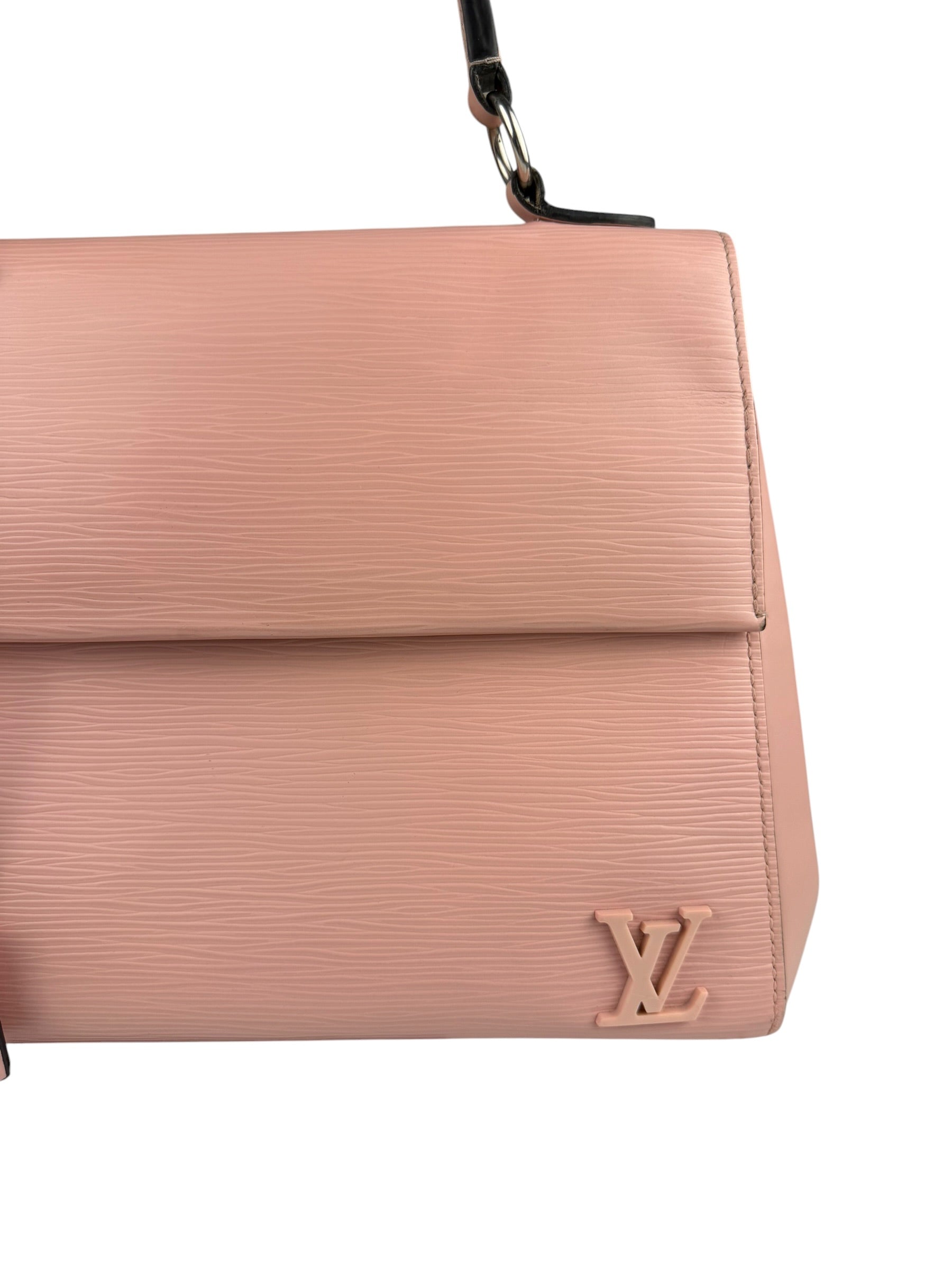 Louis Vuitton Nude Pink Epi Leather Cluny Rose Ballerine Hand Bag