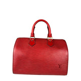 Louis Vuitton Castillian Red Epi Leather Speedy Mini Handbag