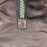 Prada Vintage Plum Nylon Leather Embossed Handbag